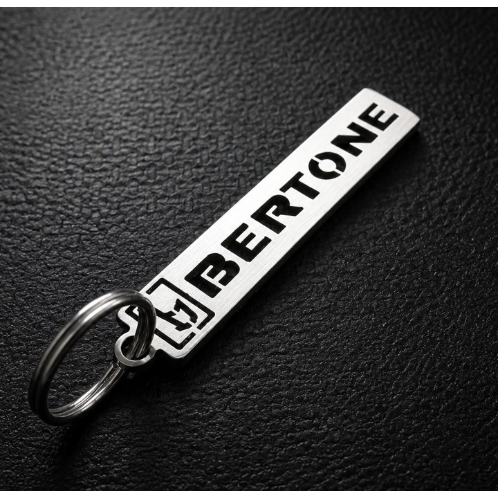 Bertone Badge Schlüsselanhänger – Edelstahl | Inox Drive