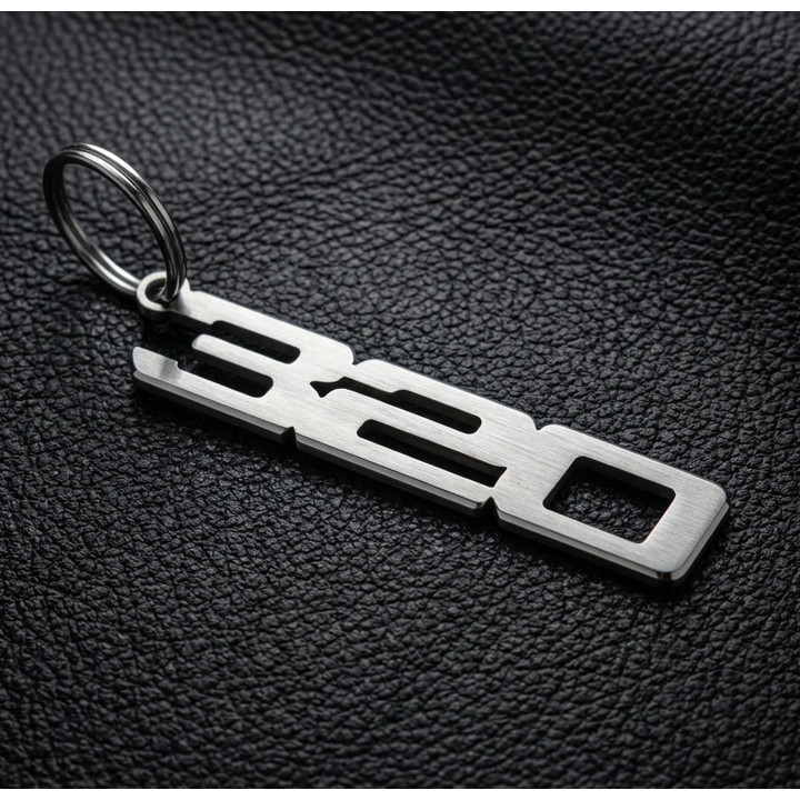 BMW 320 Keyring Stainless Steel – BMW 3 Series Keychain Gift