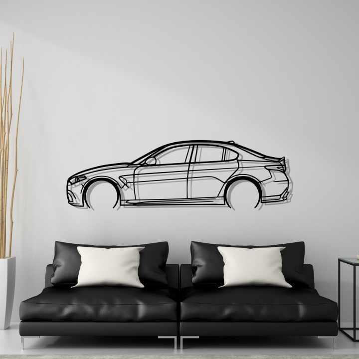 Alfa Romeo Giulia Wall Decor – Steel Car Wall Art